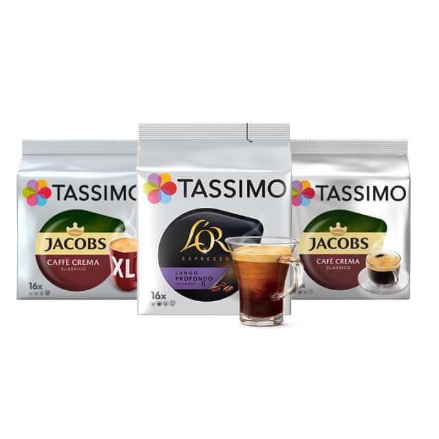 Tassimo Tassimo PACK MALL kapsule -1x Café Crema XL, 1x Café Crema, 1x L\'OR Lungo Profondo